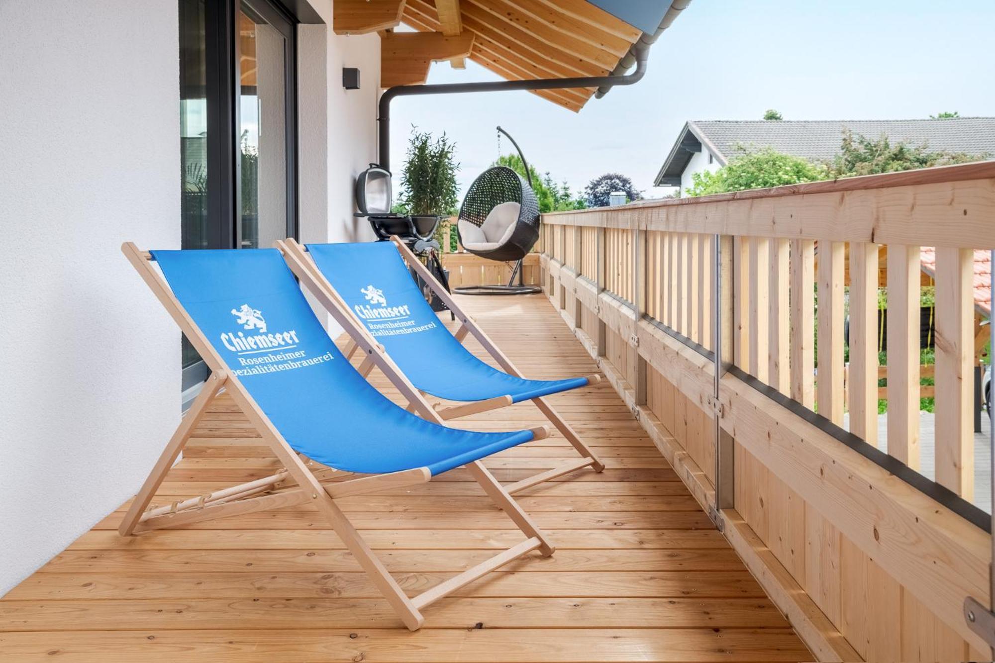 Fenjoy: Ferienapartment In Neubau / Balkon / Bbq Bernau am Chiemsee Bagian luar foto